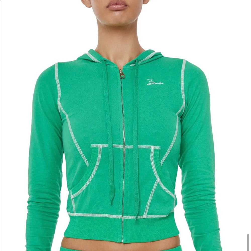 BAMBA SWIM ESPRITE SHORTS & JACKET SET FOREST GREEN